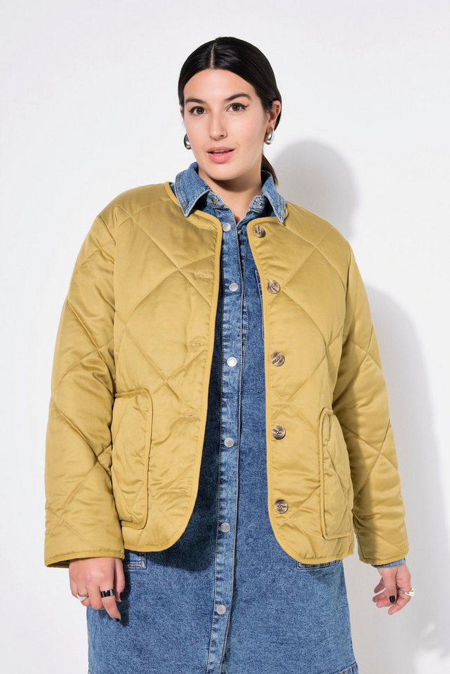 Studio Untold Kurzjacke Steppjacke Knopfleiste Langarm von Studio Untold