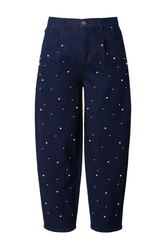Studio Untold Regular-fit-Jeans Ballonjeans Wide Ballon Legs High Waist Zierperlen Studio Untold Regular-fit-Jeans Ballonjeans Wide Ballon Legs High Waist Zierperlen von Studio Untold