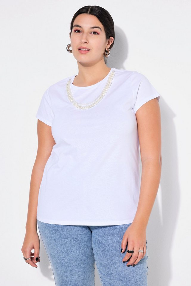 Studio Untold T-Shirt T-Shirt Classic Shape abnehmbare Zierkette von Studio Untold