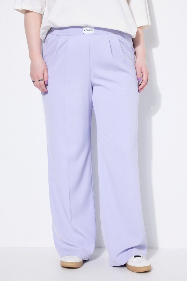 Studio Untold Schlupfhose Hose Straight Legs Elastikbund mit Label von Studio Untold