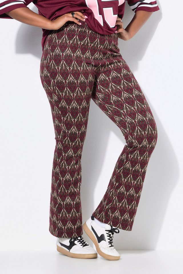 Studio Untold Schlupfhose Schlaghose Flared Legs Jacquardmuster Glitzer Studio Untold Schlupfhose Schlaghose Flared Legs Jacquardmuster Glitzer von Studio Untold