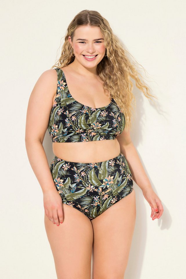 Studio Untold Bikinislip Bikini-Slip High Waist Tropical-Print Shaping von Studio Untold