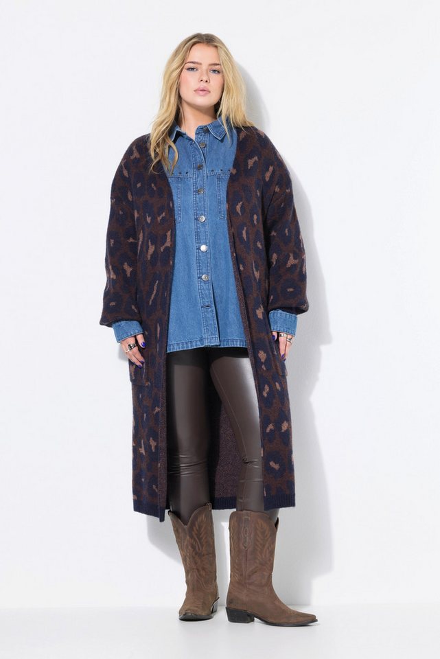 Studio Untold Strickjacke Long-Strickjacke oversized Glitzer-Leo Studio Untold Strickjacke Long-Strickjacke oversized Glitzer-Leo von Studio Untold