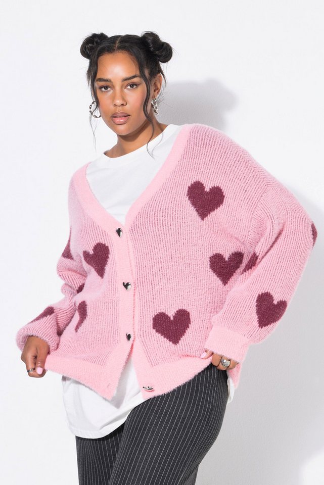 Studio Untold Strickjacke Strickjacke oversized extra weich Hearts von Studio Untold