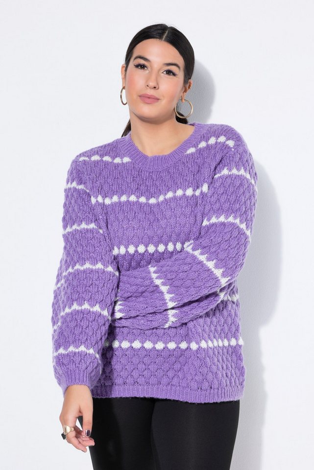 Studio Untold Strickpullover Pullover Boxy Shape Bubble-Struktur von Studio Untold