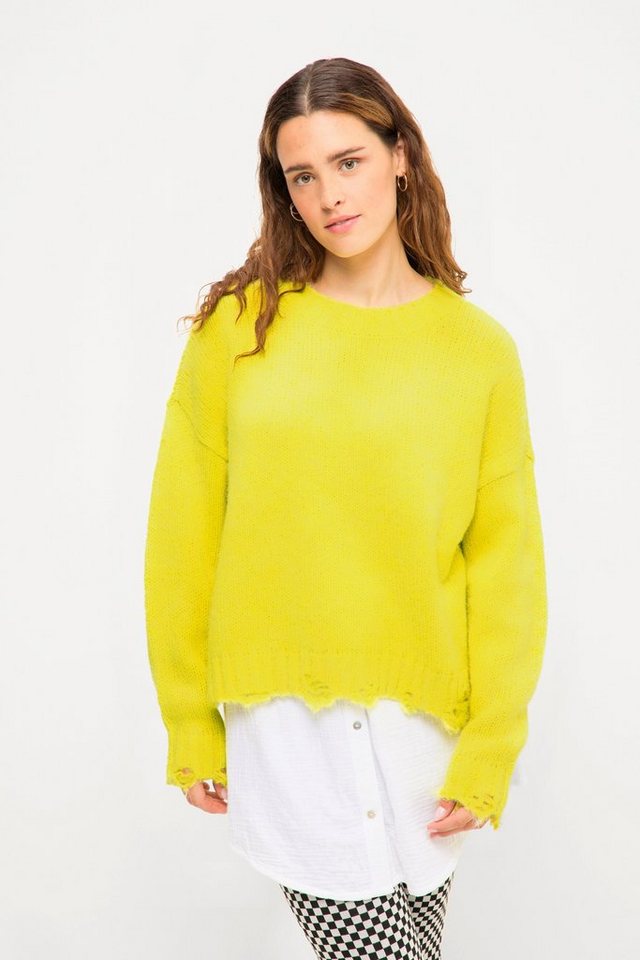 Studio Untold Strickpullover Pullover oversized destroyed Kanten Langarm von Studio Untold