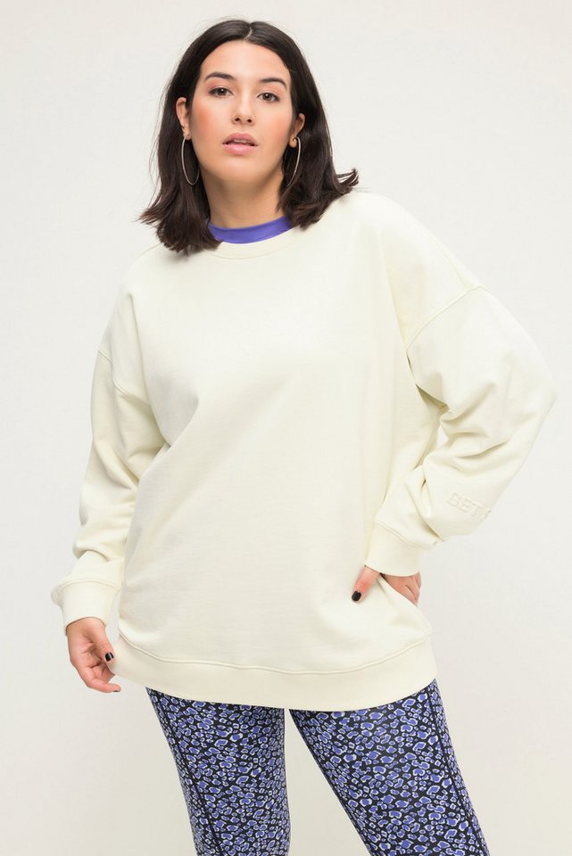 Studio Untold Sweatshirt Sweatshirt oversized Rücken-Embossing von Studio Untold