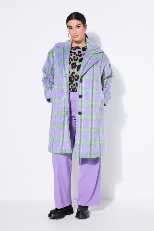 Studio Untold Wintermantel Karo-Mantel oversized Reverskragen Langarm von Studio Untold