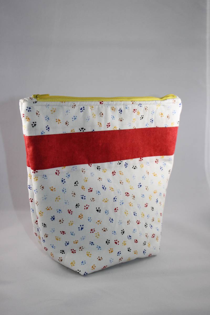 Gesteppt, Drucken Stoff, Welpen Reißverschlusstasche Gesteppt, Drucken Stoff, Welpen Reißverschlusstasche von Studio1Nadine