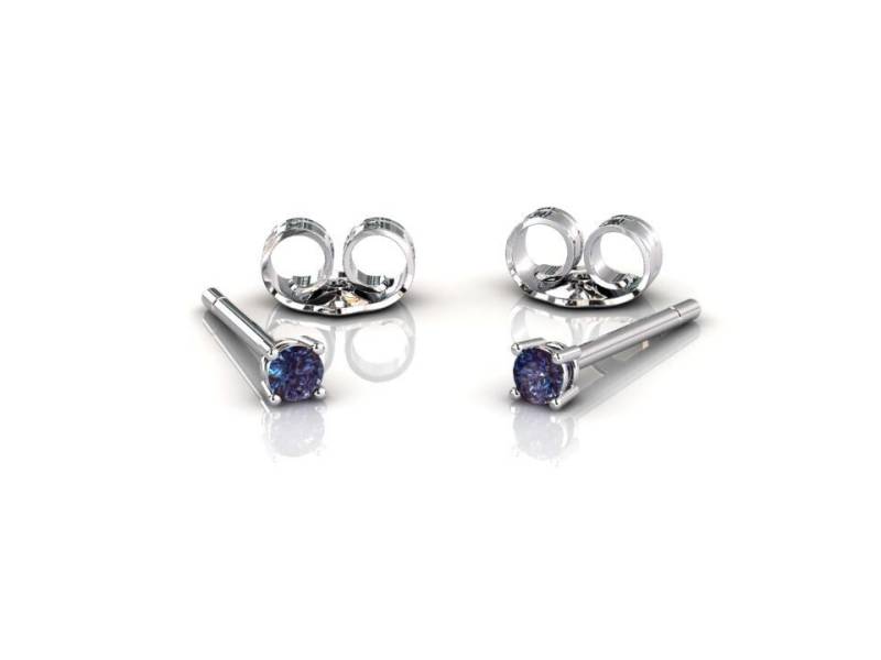 Platin Alexandrit Ohrstecker, Zierliche Minimalistisch Unikat Jahrestag Schmuck Geschenk, Juni Geburtsstein Edelstein Ohrringe von StudioAlexandrite