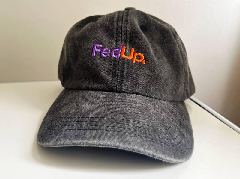Fancy Cap „Fed Up" Funny Baseballcap Mütze Stone Washed Kappe Dad Hat Vintagelook von StudioAndStuff