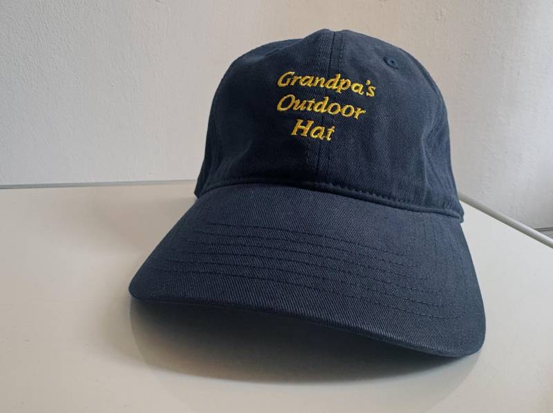 Grandpa's Outdoor Hat - A Cheeky Embroidered Cap With Vintage Charm, Modern Flair & Effortlessly Cool von StudioAndStuff