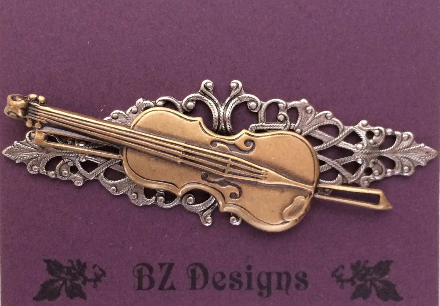 Geige Brosche - Ein Studio Bz Original Geige Brosche - Ein Studio Bz Original von StudioBZ