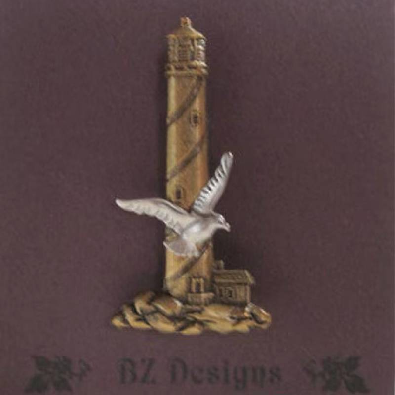Leuchtturm Pin Mit Möwe Leuchtturm Pin Mit Möwe von StudioBZ