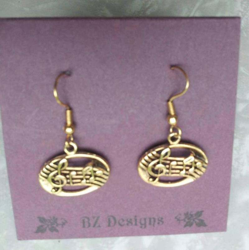 Musiker Ohrringe Violinschlüssel & Notenschlüssel - Geschenk Für von StudioBZ