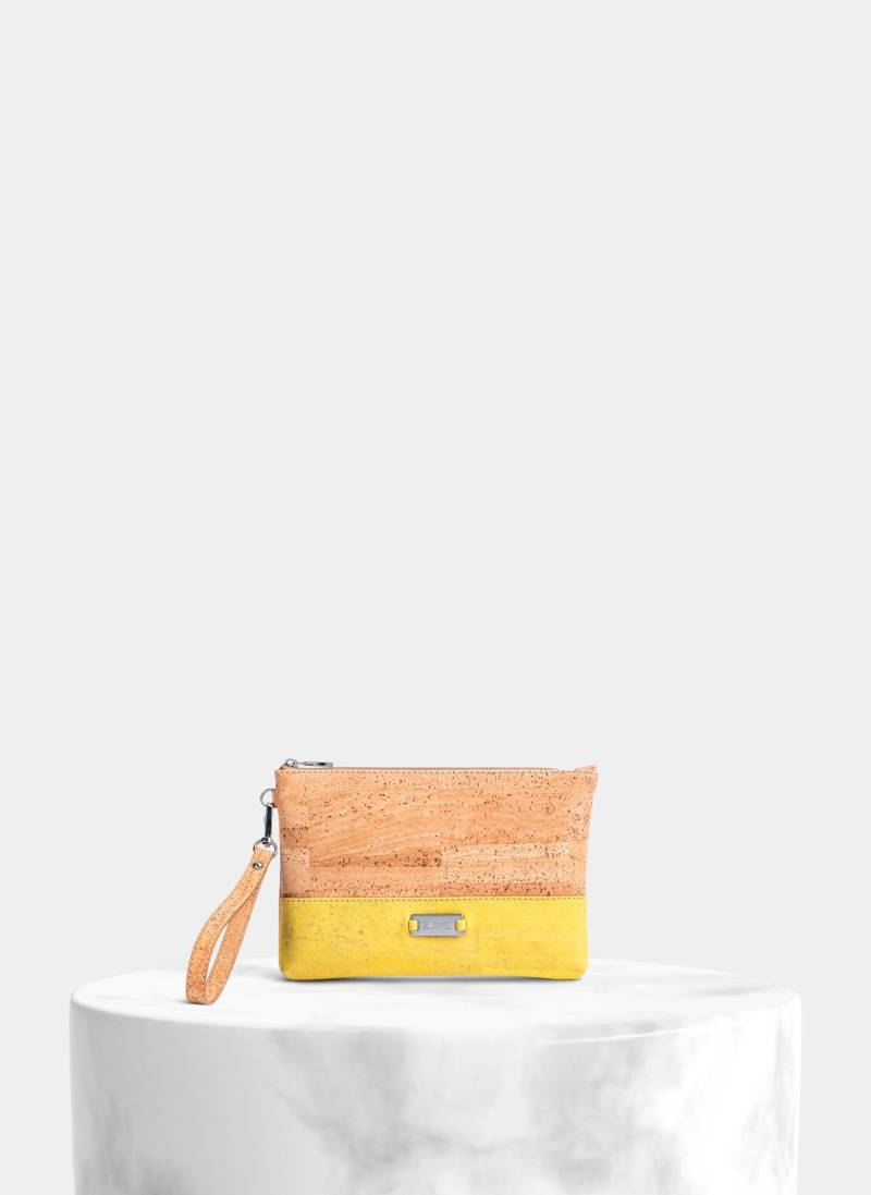 Zweifarbige Kork Vegan Clutch, Gürteltasche Mit Samtfutter von StudioCork