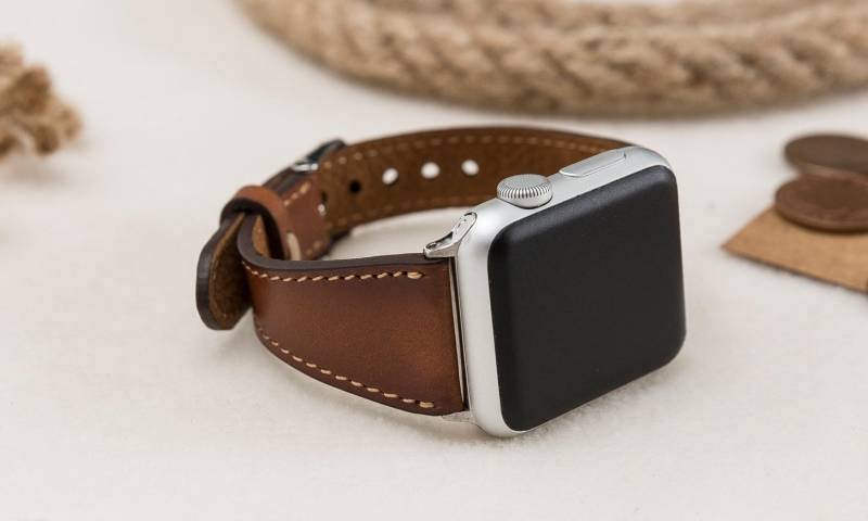 Braun Slim Apple Uhrenarmband, Echtes Leder Band 38 Mm 42 40 44 Für Watch 1-11 & Ultra 1-3, Kostenloser Versand Braun Slim Apple Uhrenarmband, Echtes Leder Band 38 Mm 42 40 44 Für Watch 1-11 & Ultra 1-3, Kostenloser Versand von StudioFZ