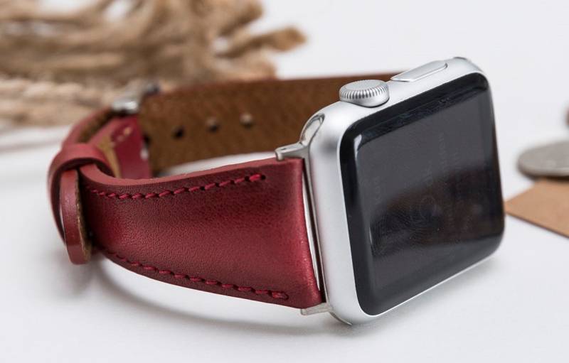 Vollnarbenleder-Armband Für Apple Watch 1-11 Und Ultra 1-3, Kostenloser Versand Vollnarbenleder-Armband Für Apple Watch 1-11 Und Ultra 1-3, Kostenloser Versand von StudioFZ