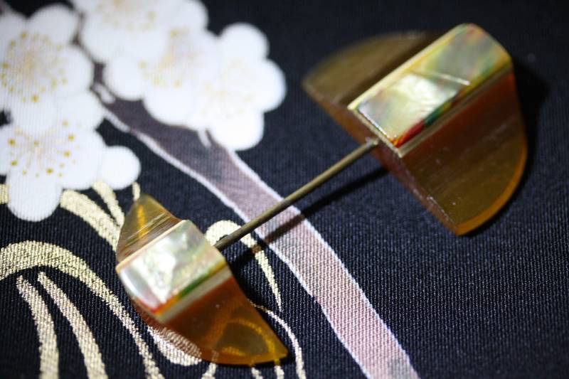 Wunderschöner Apfelsaft Vintage Celluloid Art Deco Pin von StudioFind