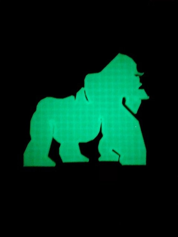 Gorilla Affe in 3D - Leuchten Im Dunklen 2 Zoll Trailer Hitch Abdeckung Chrom Mit White-Liebe Esel von StudioFrame