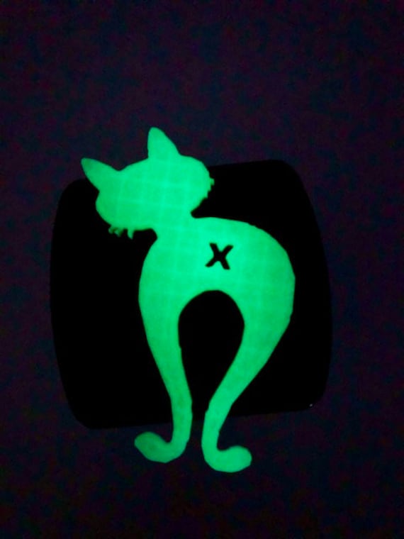 Süße Katze Mit Hintern in 3D - Leuchten Im Dunklen 2 Zoll Trailer Hitch Cover Schwarz White-Liebe Katzen Pfote Pfoten von StudioFrame