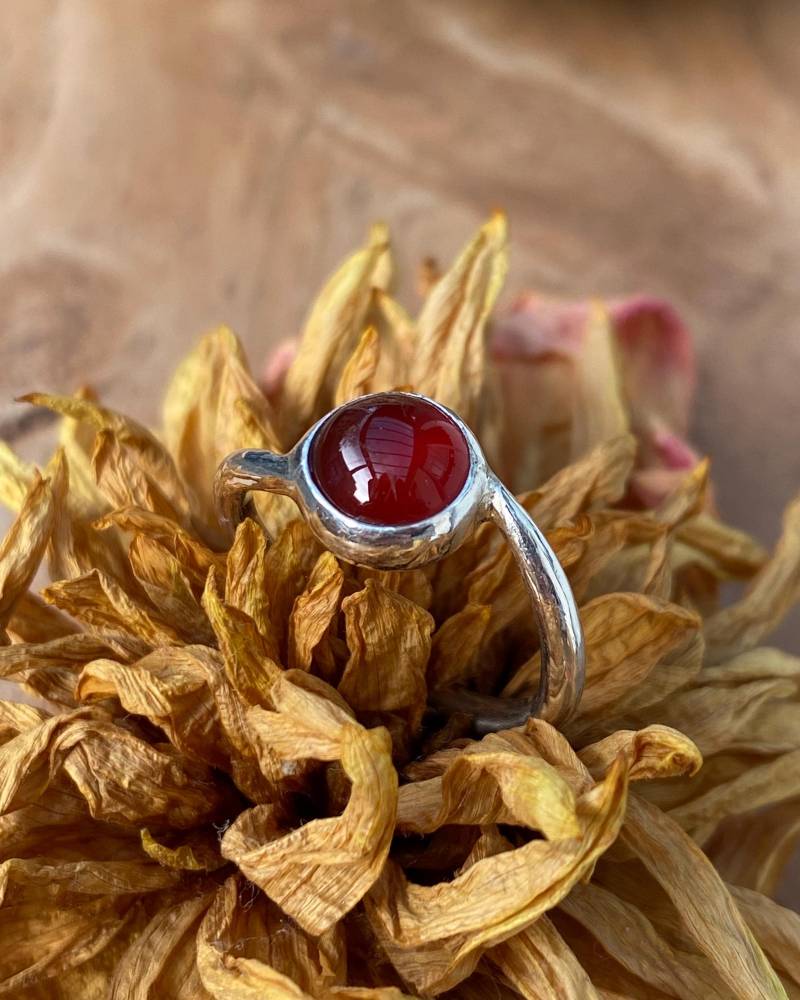 Gedrehter Karneol Ring von StudioFuchsen