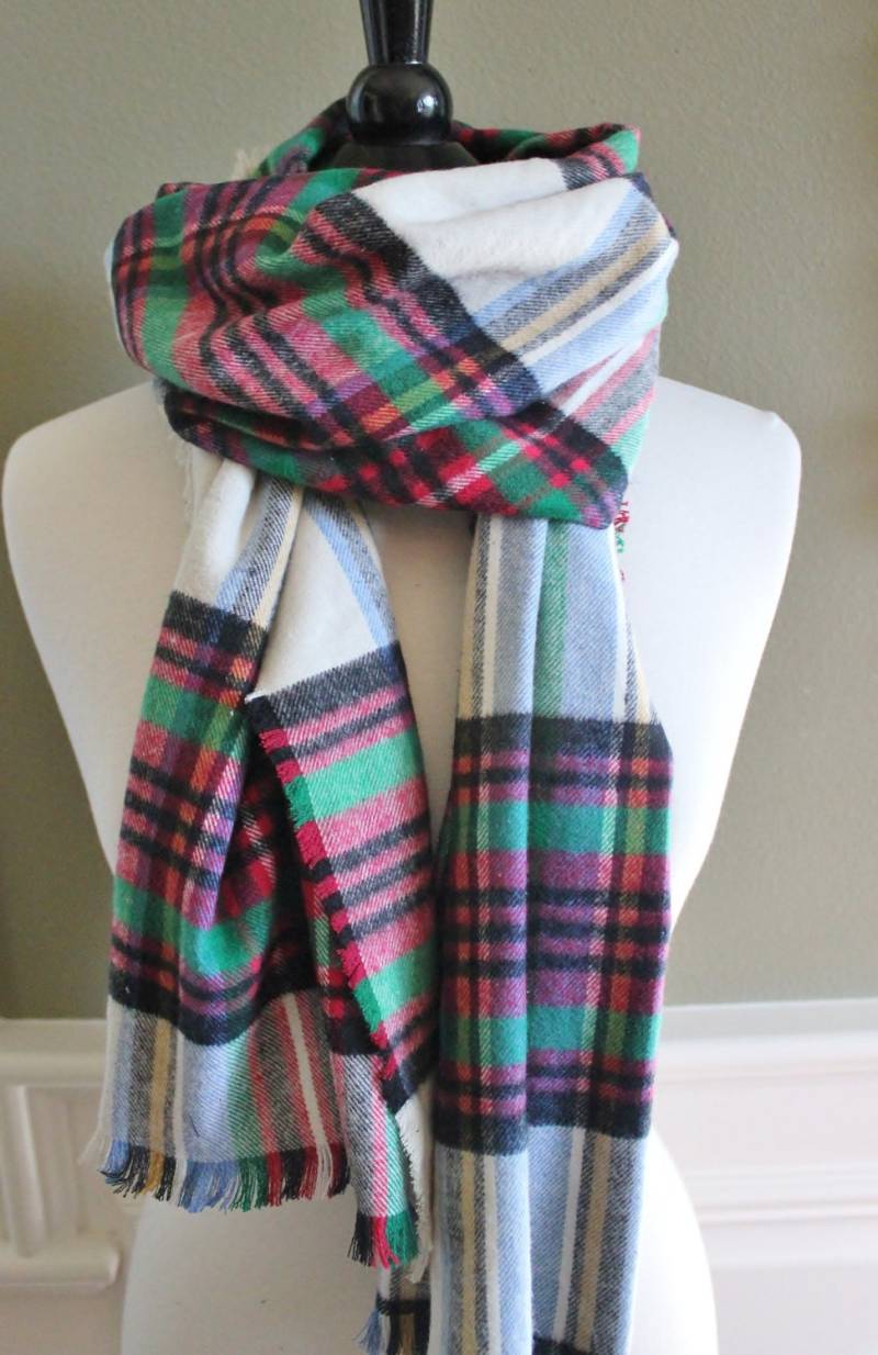 Tan Tartan Karierte Flanelldecke Schals von StudioHarmony