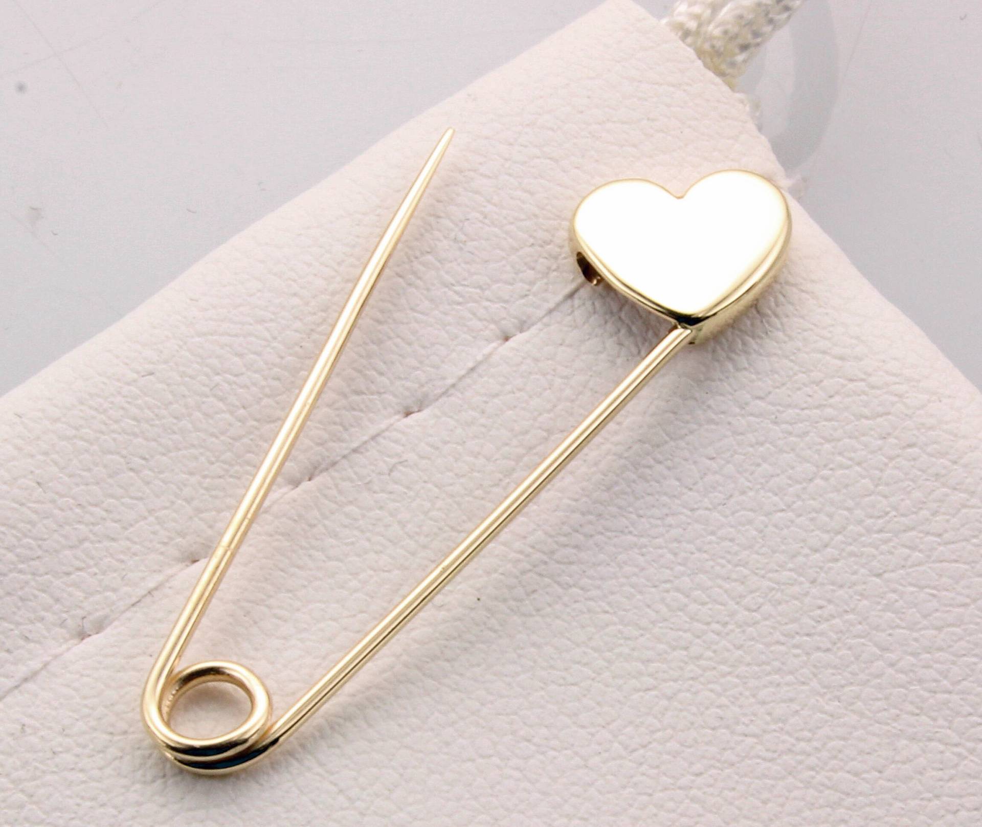 14K Gelbgold Sicherheitsnadel Brosche Herzform 14K Gelbgold Sicherheitsnadel Brosche Herzform von StudioHayko