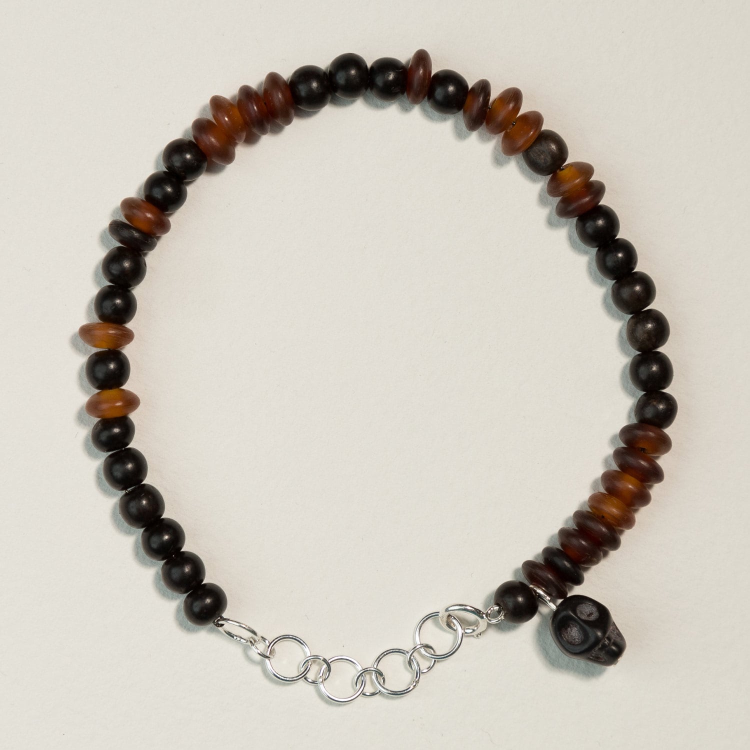 Mens Horn Und Skull Armband Mens Horn Und Skull Armband von StudioHillalu