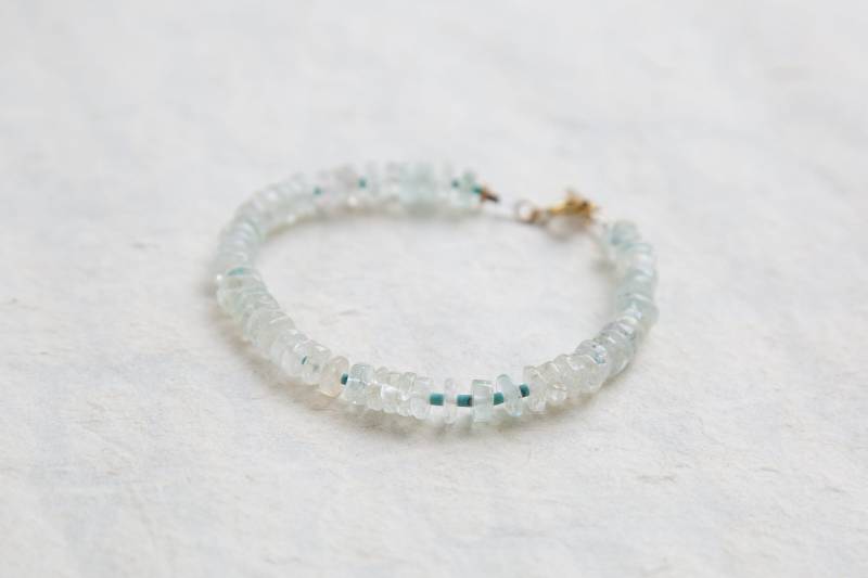 Roh Aquamarin Und Türkis Armband Roh Aquamarin Und Türkis Armband von StudioHillalu