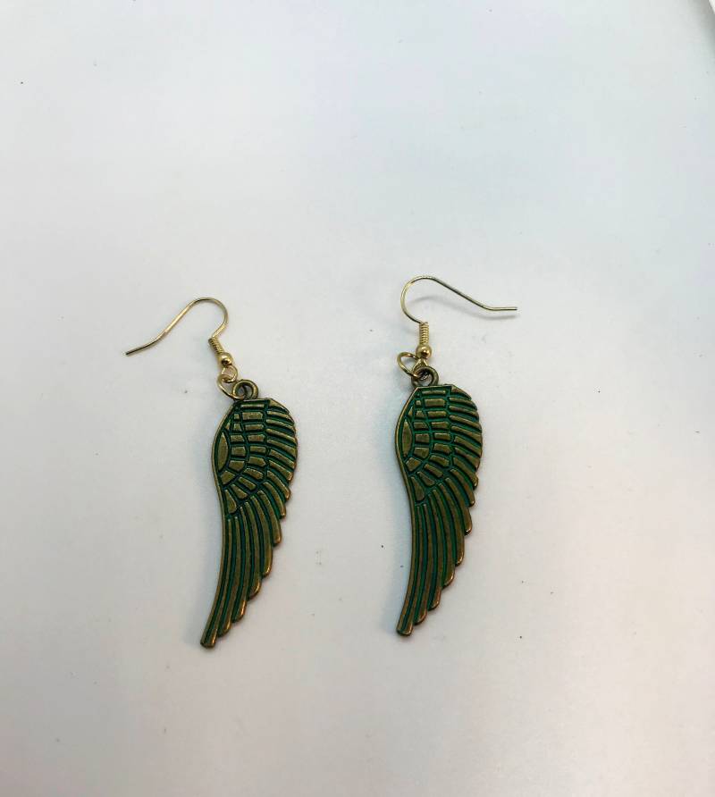 Engel Flügel Baumeln Ohrringe - Geschenk Für Ihn Oder Sie von StudioJunction