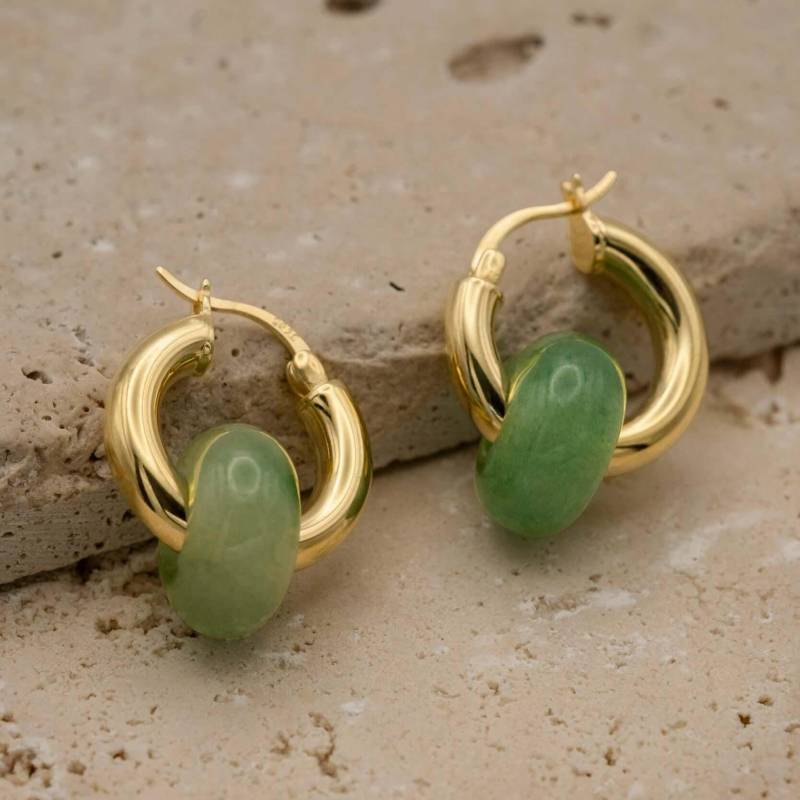 Creole "Sola" Mit Edelstein von StudioKarlJewelry