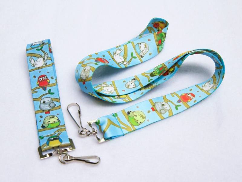 Wellensittich Vogel Nymphensittich Lanyard Schlüsselanhänger Und Kombi Angebot von StudioKitsu