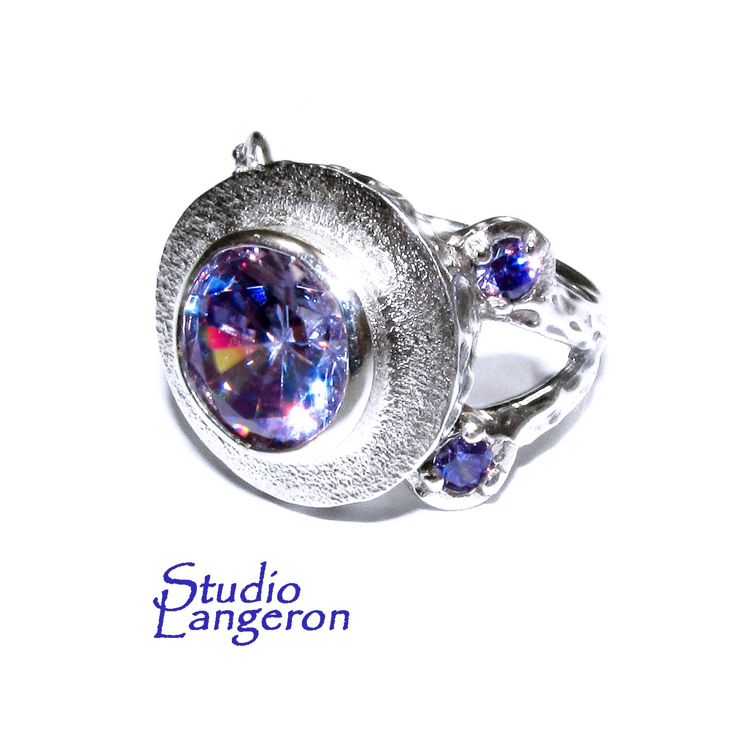 Lavendel Amethyst Statement Ring 925 Sterling Silber Größe 7, Handgemachter Ring, Amethyst, Silberring, Edelstein Lavendel Amethyst Statement Ring 925 Sterling Silber Größe 7, Handgemachter Ring, Amethyst, Silberring, Edelstein von StudioLangeron