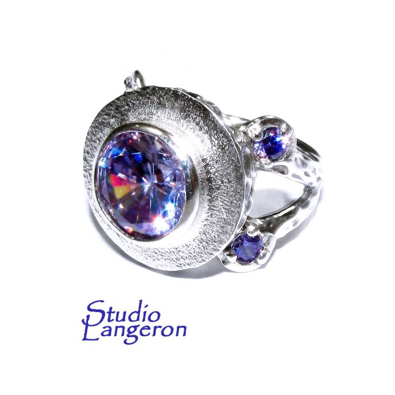 Lavendel Amethyst Statement Ring 925 Sterling Silber Größe 7, Handgemachter Ring, Amethyst, Silberring, Edelstein Lavendel Amethyst Statement Ring 925 Sterling Silber Größe 7, Handgemachter Ring, Amethyst, Silberring, Edelstein von StudioLangeron