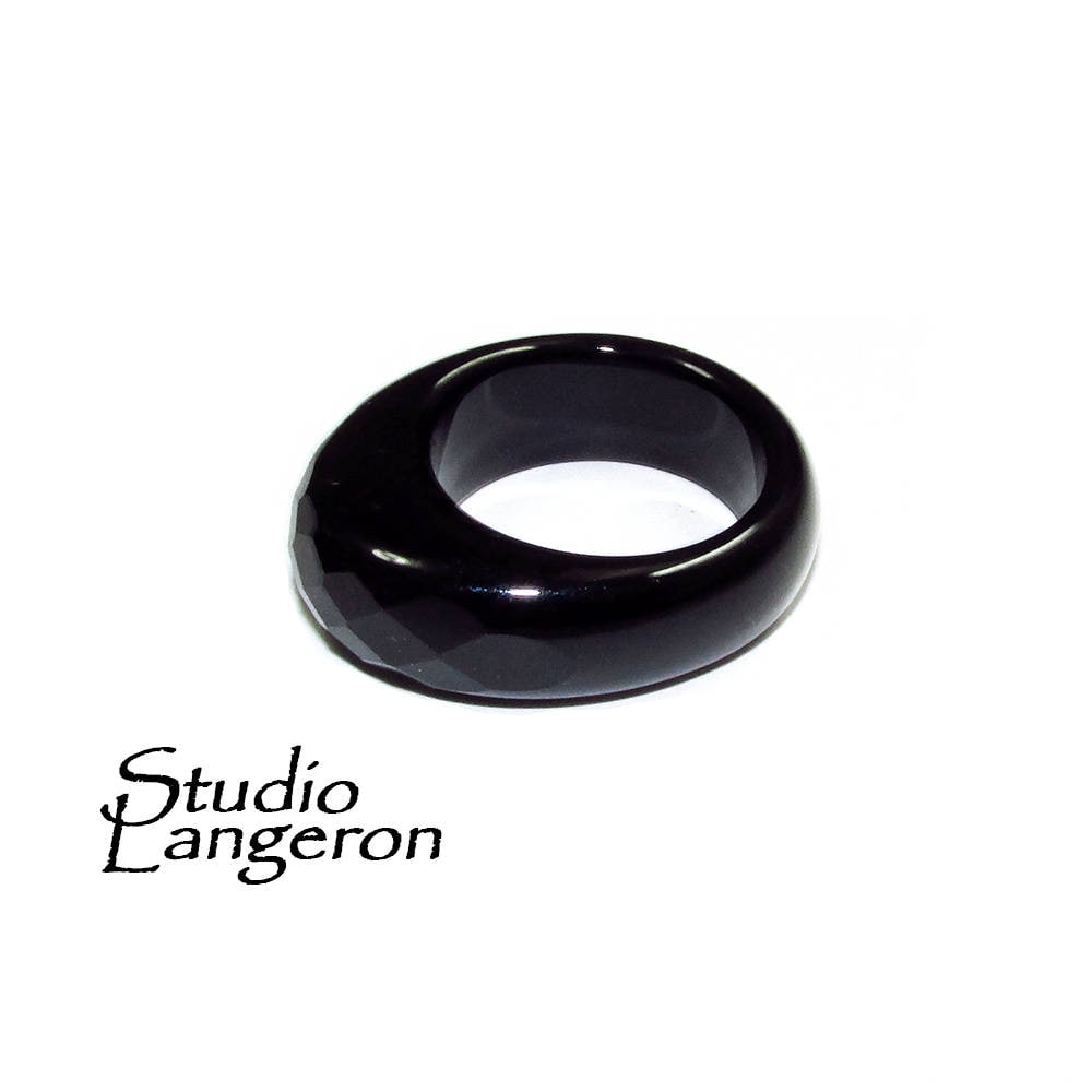 Natürlicher Schwarzer Onyx Band Ring Größe 8, 5, 9, 0, 9, 5, Stein Ring, Edelstein, Unisex Ringe, Massiver Edelstein Natürlicher Schwarzer Onyx Band Ring Größe 8, 5, 9, 0, 9, 5, Stein Ring, Edelstein, Unisex Ringe, Massiver Edelstein von StudioLangeron