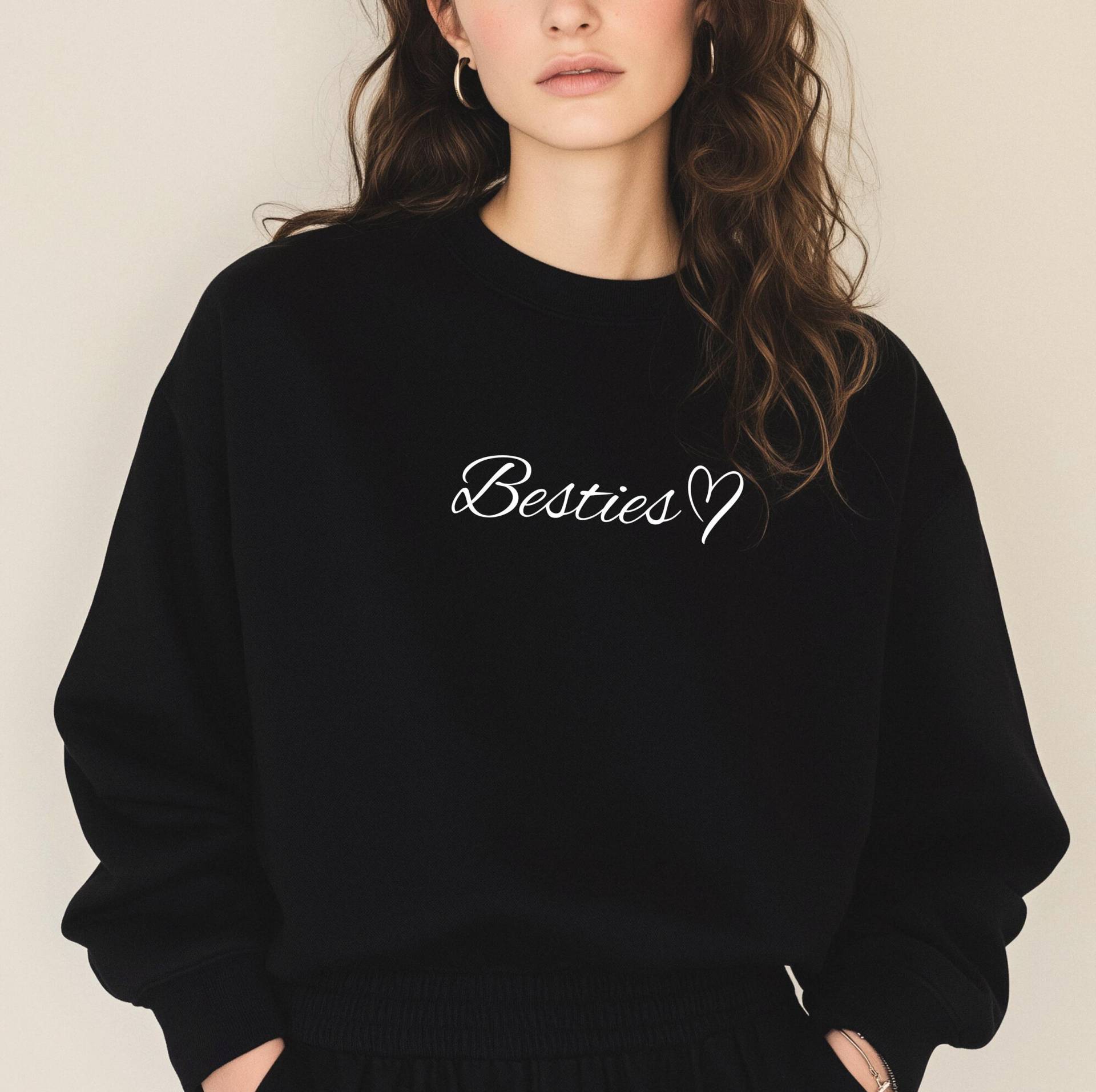 Besties Sweatshirt, Geschenk Freundin, Pulli Für Beste Beste Freundin Sweater, Geschenkidee Bff, Freundinnen Pullover von StudioMawie