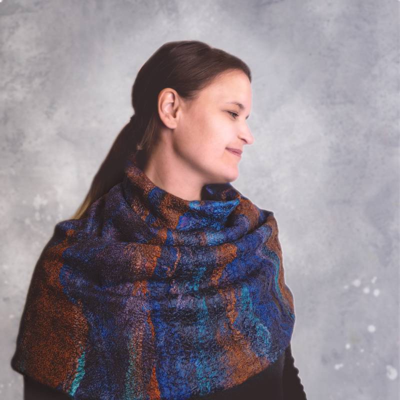 Rollkragen "Flieder", Wolle Und Seide von StudioOdenwald