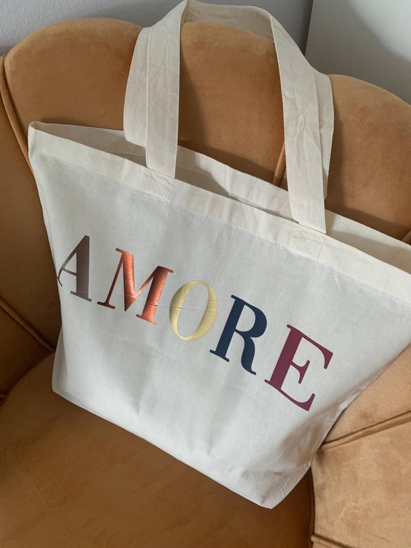 Coole Shopping Bag | Amore Strandtasche Moderner Einkaufsbeutel Edler Turnbeutel Edle Wickeltasche Geschenke Zum Nikolaus Coole Shopping Bag | Amore Strandtasche Moderner Einkaufsbeutel Edler Turnbeutel Edle Wickeltasche Geschenke Zum Nikolaus von StudioShella