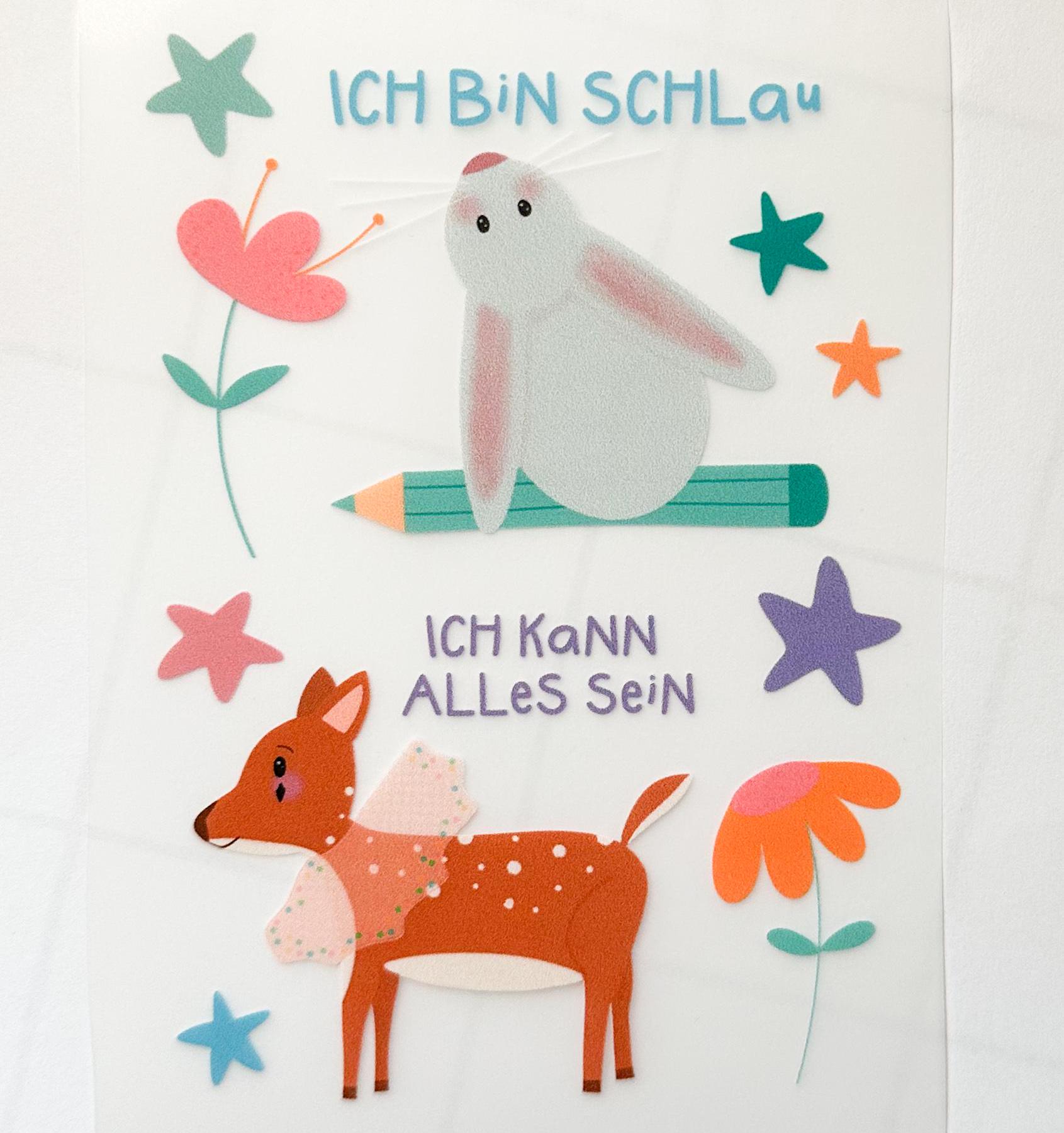 Bügelbild Set Hase Und Reh Dtf Bügelpatch Blumen Sterne Mutmach Sprüche Din A 6 Bügelbild Set Hase Und Reh Dtf Bügelpatch Blumen Sterne Mutmach Sprüche Din A 6 von StudioSonna