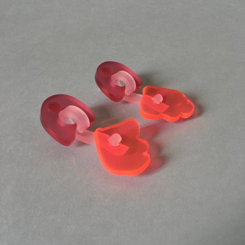 Bo Fleur Rose Blasse-Framboise-Rose Fluo von StudioSophieTam