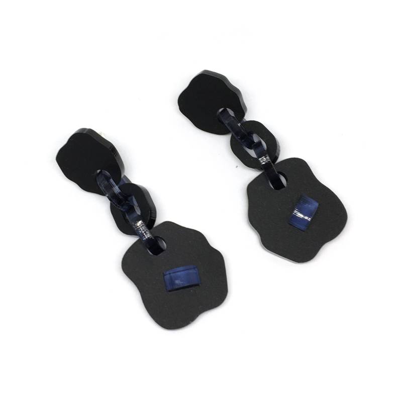 Hängende Ohrringe Aus Acryl Bo Mit 3D Mobile Inlay Transluzente Farbe Silberstab 925 Geschenk Für Sie von StudioSophieTam