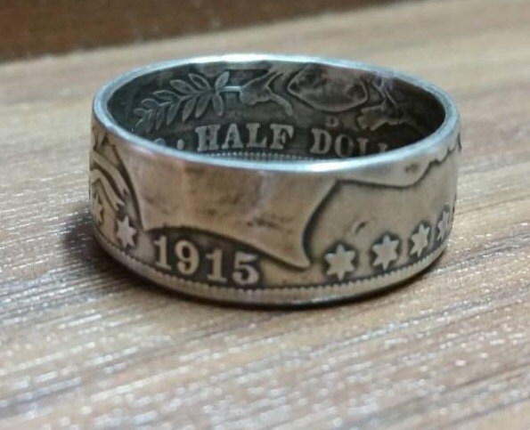 Silber Barber Halber Dollar Münze Ring von StudioSullyV