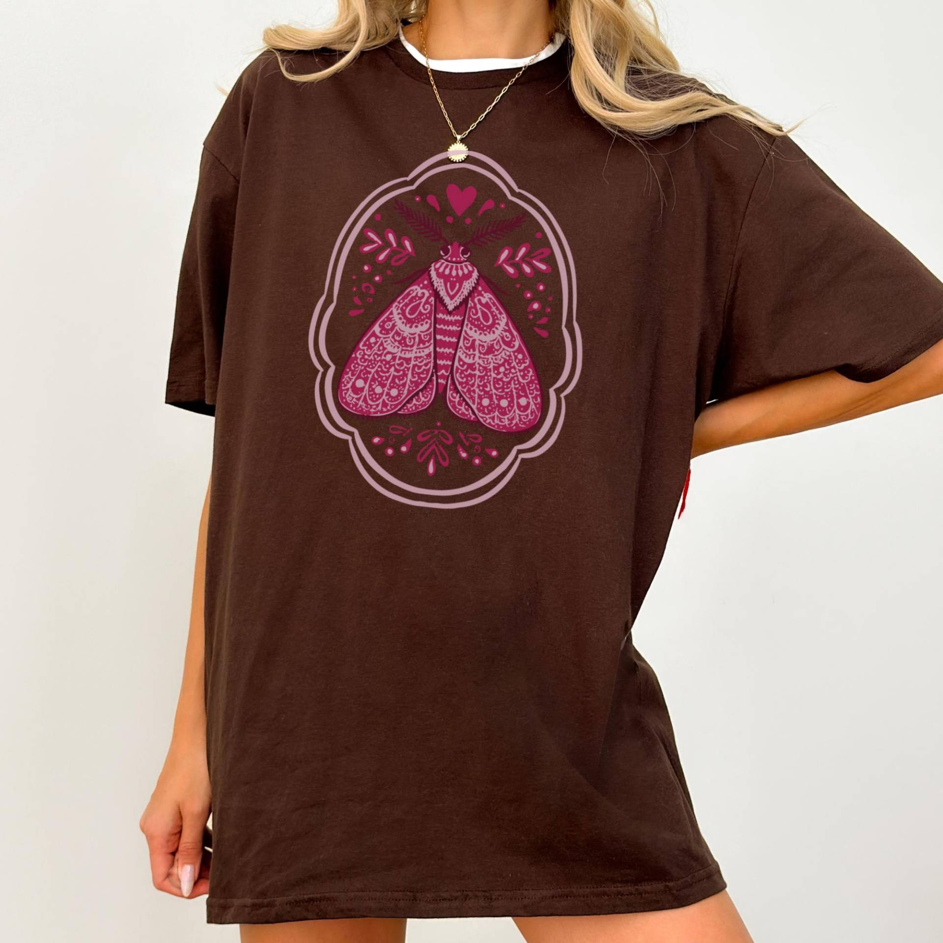 Süß Goblincore Tshirt Motte Witchy Whimsigoth T-Shirt Celestial Fairycore Dark Cottagecore Shirt Grüne Hexen Natur Ästhetik Herbst von StudioVenusDE