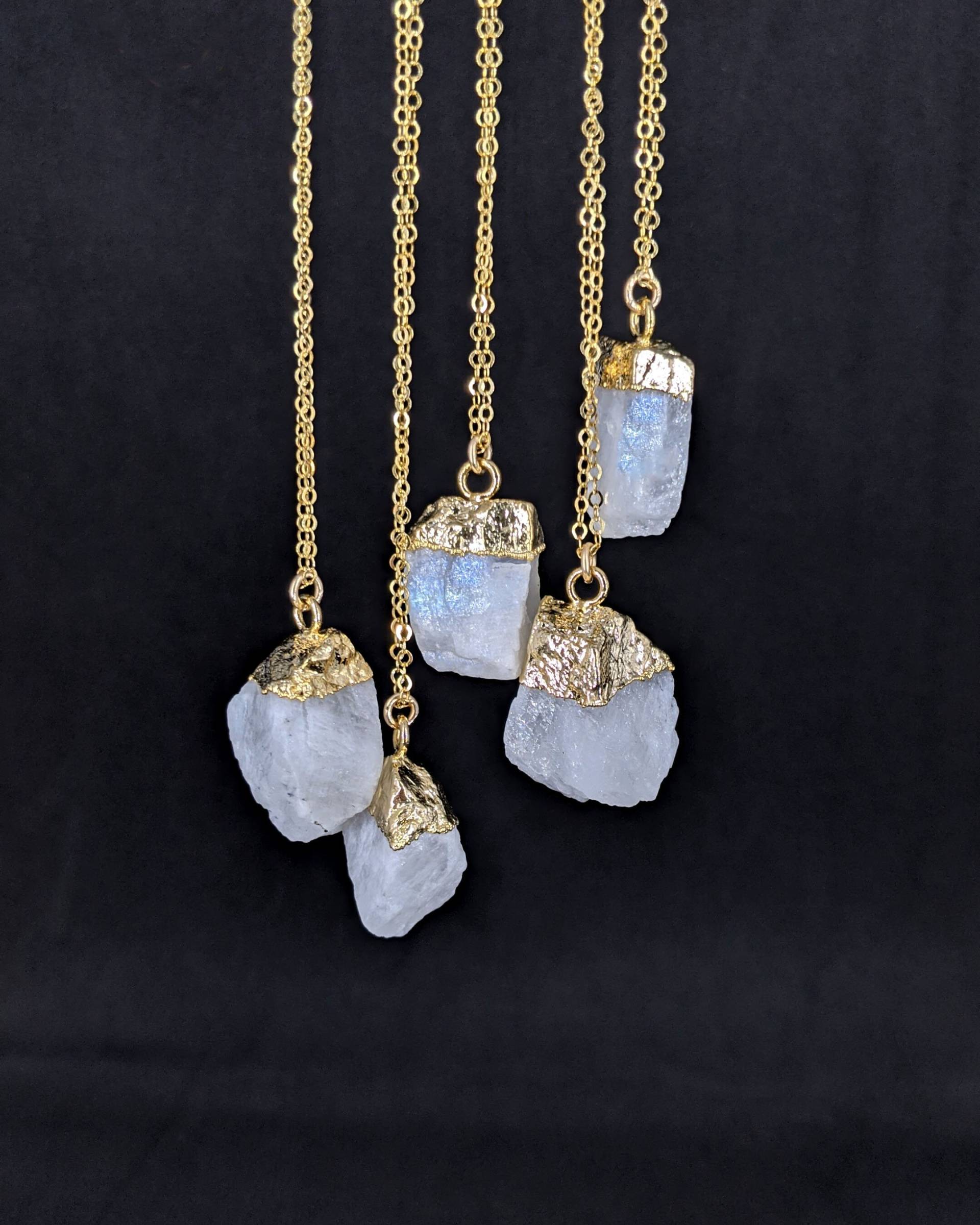 Große Regenbogen Mondstein Halskette Rohmondstein Kristall Elektrogeformt Schmuck Juni Geburtsstein 21.-30. Geburtstag Geschenke Für Sie Große Regenbogen Mondstein Halskette Rohmondstein Kristall Elektrogeformt Schmuck Juni Geburtsstein 21.-30. Geburtstag Geschenke Für Sie von StudioVy