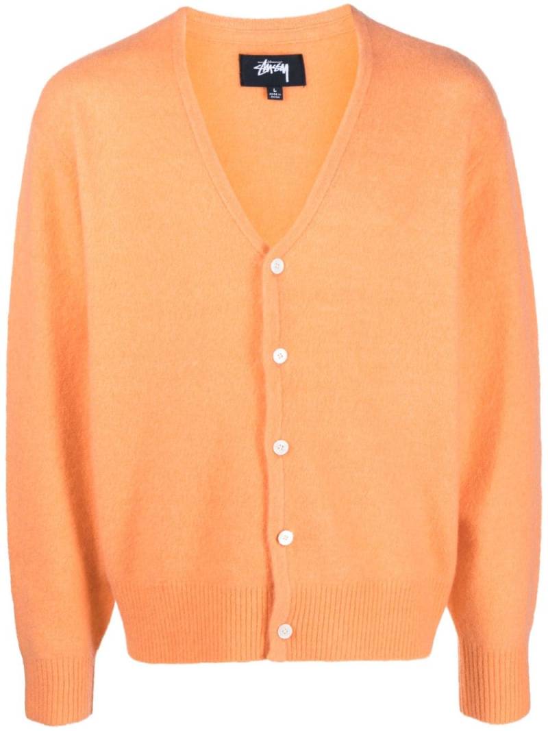 Stüssy Cardigan mit V-Ausschnitt - Orange von Stüssy