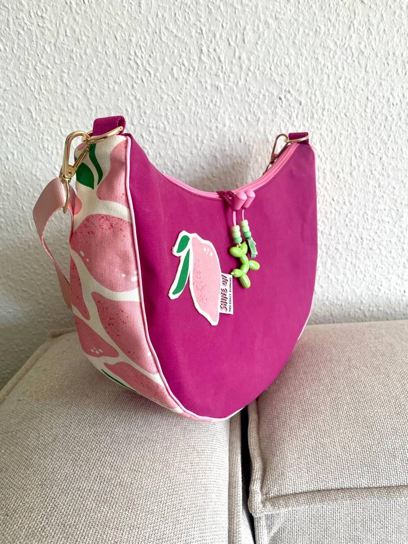 Bananentasche M Rosa Zitrone Bananentasche M Rosa Zitrone von StuffandButtonBags