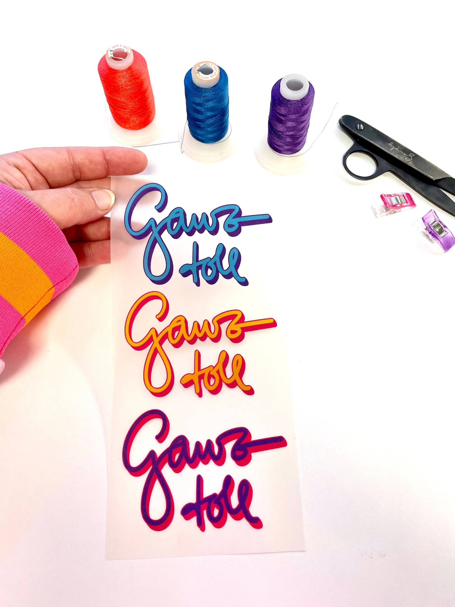 Bügelbilder 3 X Ganz Toll Bunt Bügelbilder 3 X Ganz Toll Bunt von StuffandButtonBags