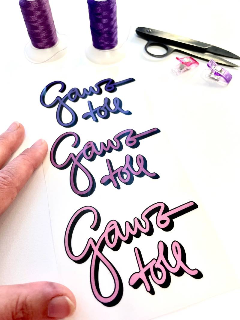 Bügelbilder 3 X Ganz Toll Lila/Beere/Rosa Bügelbilder 3 X Ganz Toll Lila/Beere/Rosa von StuffandButtonBags