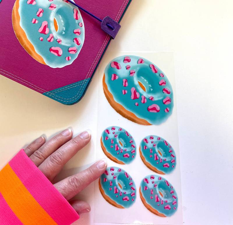 Bügelbilder Donuts Set in Türkis Mit Leo-streusel Bügelbilder Donuts Set in Türkis Mit Leo-streusel von StuffandButtonBags
